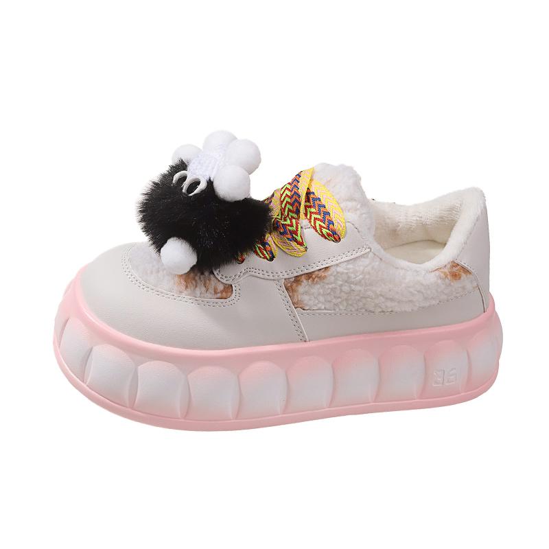 Модные толстые кроссовки в стиле бисквитного торта, новые трендовые цветные кроссовки, студенческие, корейские, универсальные, на плоской подошве, женские, эстетичные, кавайные кроссовки