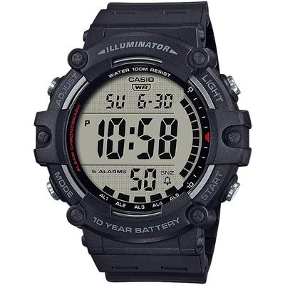 Стандартные цифровые черные мужские часы AE-1500WH-1AV | Недорогие Casio | Международная модель