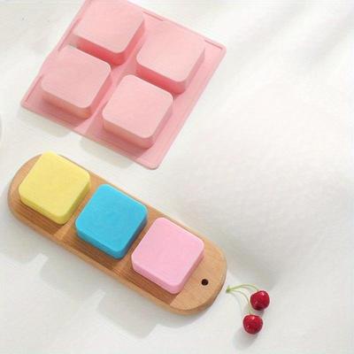 4-х решетчатая форма для мыла своими руками, силиконовая форма для выпечки, инструмент для ароматерапии, рисового пирога