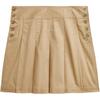 Юбка Polo Детская FW22 Однотонная Плиссированная Короткая Юбка Коричневая Детские юбки CWPOSKTG6H20058-250