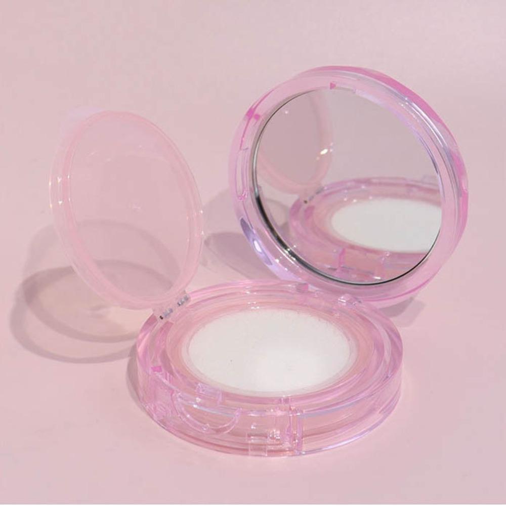 Plastic Air Cushion Puff Box with Mirror BB Cosmetic Container Makeup Tools