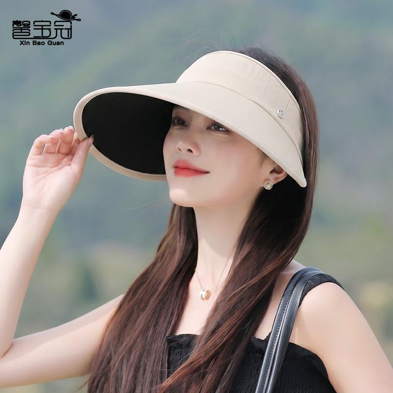 Шляпа с широкими полями для защиты лица для женщин k-stylefashioneasiest для сочетания пустой топ-шляпа для путешествий на открытом воздухе солнцезащитная шляпа