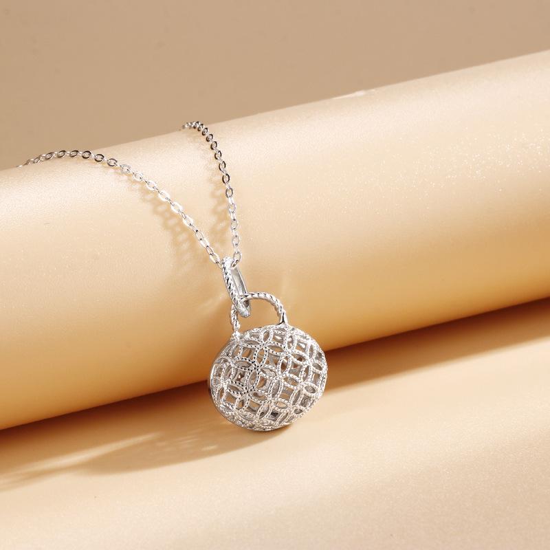 Японская и корейская модная сумка-ожерелье, женская простая нишевая темпераментная слегка инкрустированная бриллиантами сумочка-подвеска, цепочка на ключицу