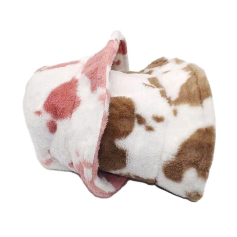 Cow Stripe Bucket Hat Soft Panama Hat Outdoor Fisherman Cap Men Women