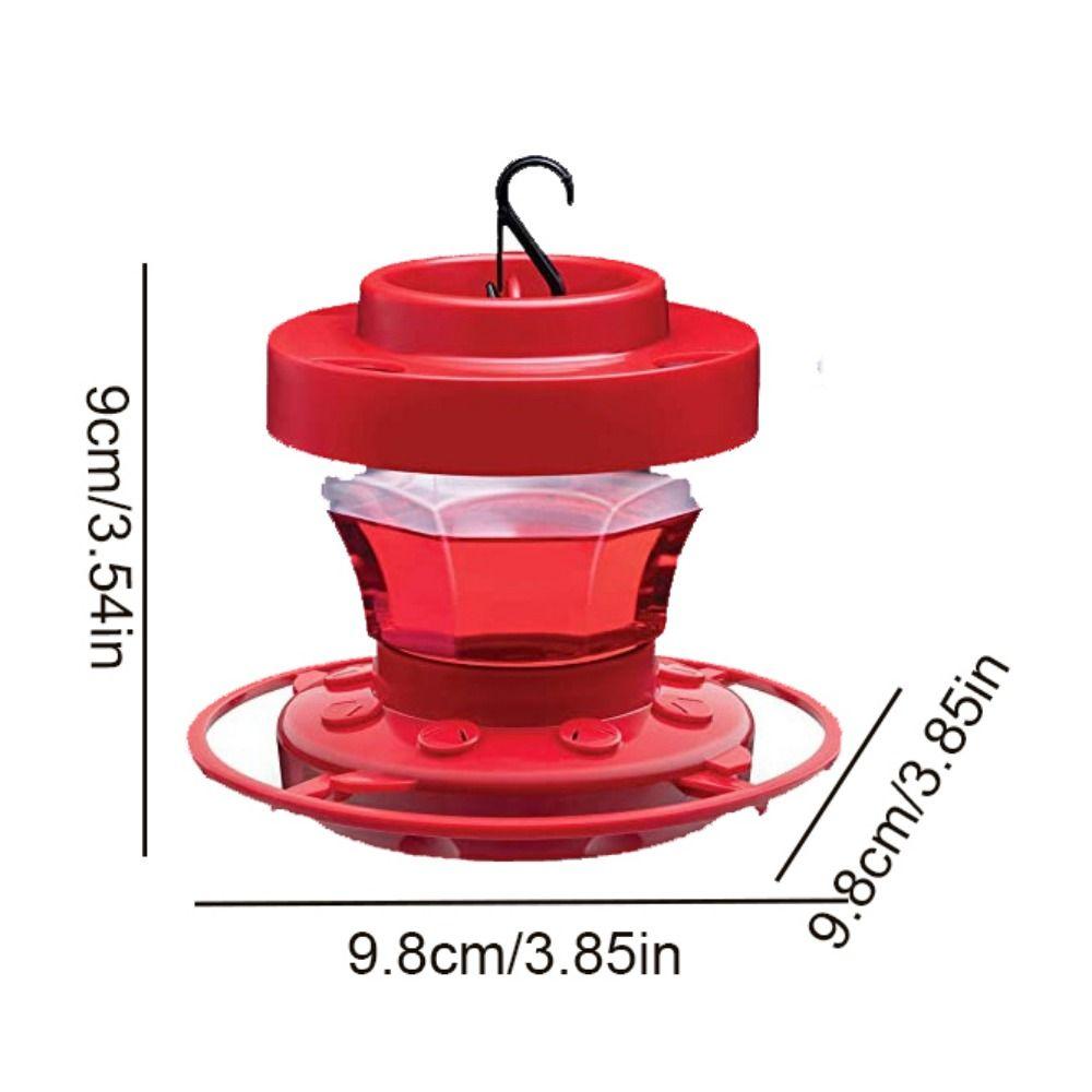 Plastic/Metal Detachable Humming Bird Feeder with Hook Birds Drinking Tray  Patio