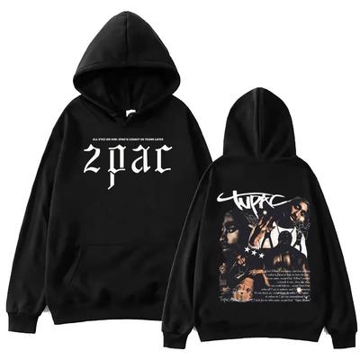 Худи-пуловеры высокого качества Tupac Shakur 2pac, мужские и женские модные худи в стиле Харадзюку, повседневная толстовка для бега