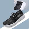 Women Summer Solid Color Shoes Soft Sole Anti-slip All-match Casual Shoes Female Large Size Flat Breathable Mesh Sports Shoes