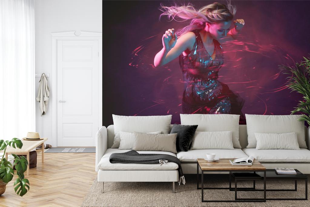 Photomural Young Woman In Dance Smooth Vinyl 208x146