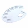 Palette - All Paints - Oval - White - Plastic - 7 Wells - Art Creation