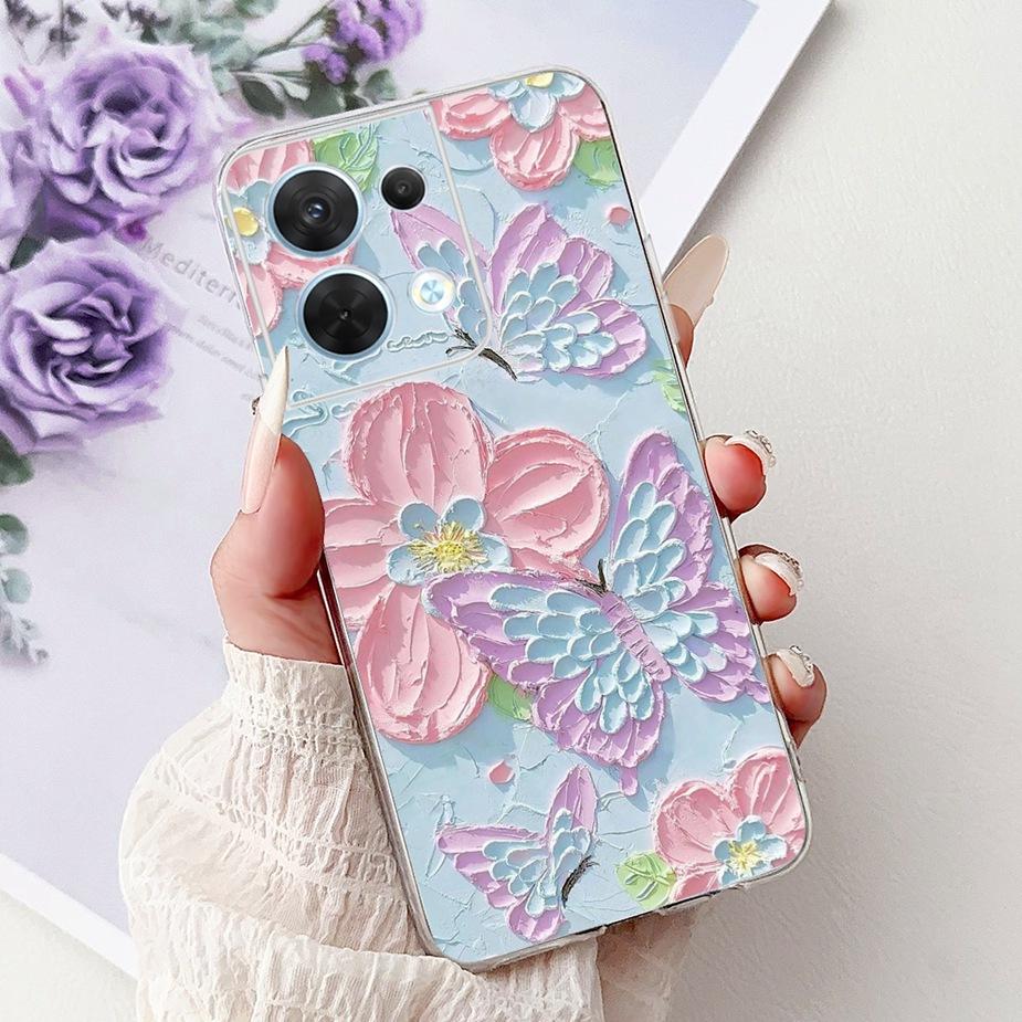 Чехол для Oppo Reno8 Pro 5G CPH2357 Крутой Дизайн Модный Расписной Чехол Мягкий Силиконовый Чехол для Телефона Для Oppo Reno 8 Pro Reno8 5G