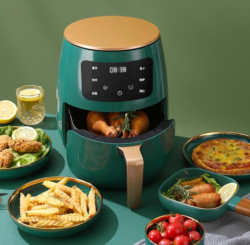 4.5L Air Fryer Large Capacity Visual Electric Fryer Household Intelligent Multi-function French Fry Machine Air Frye