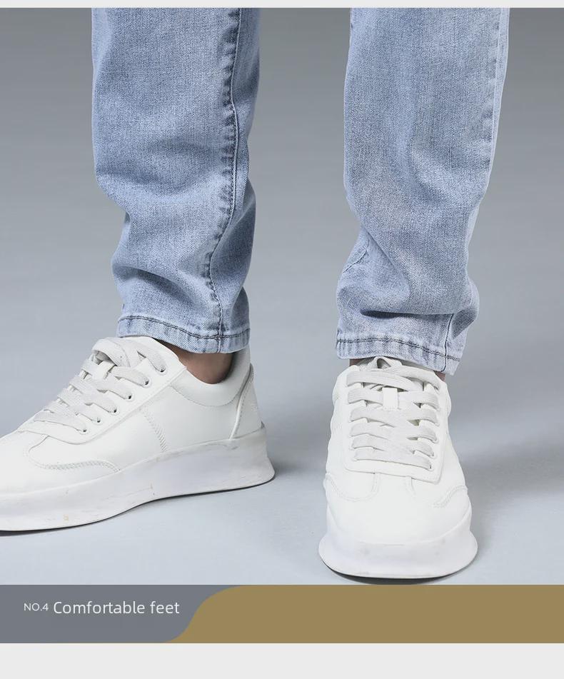 Мужские узкие эластичные джинсы скинни: Модный корейский стиль для весны и осени