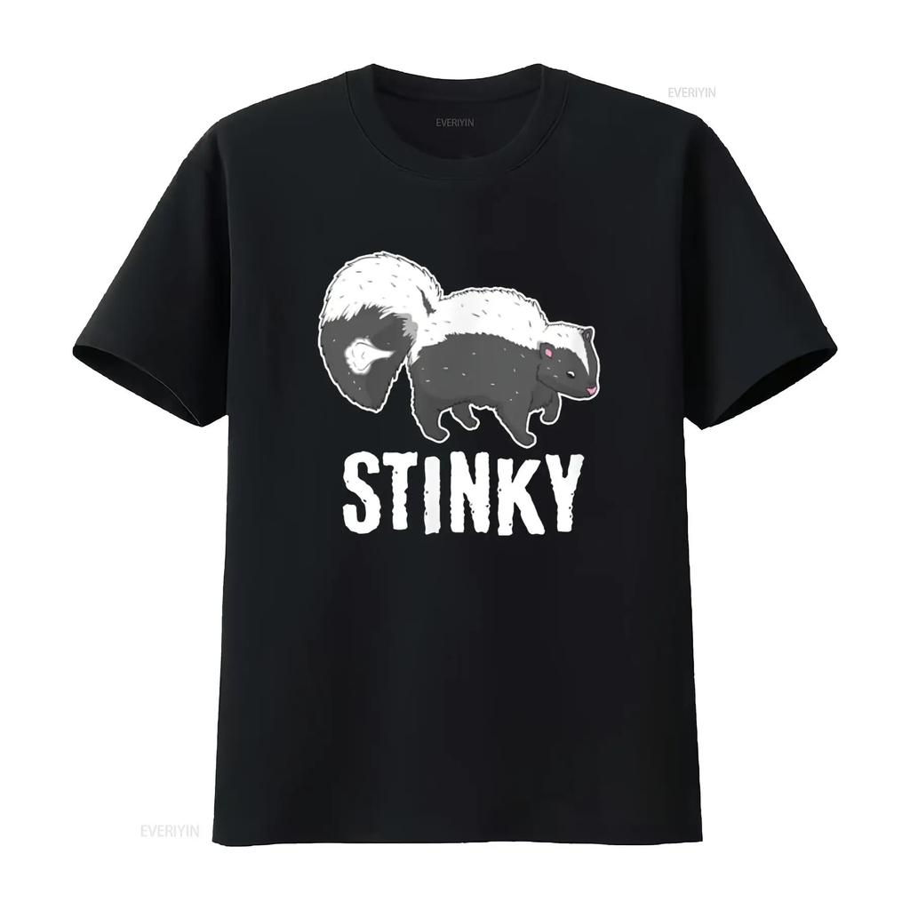 Stinky Skunk Smell Polecat Mammal Animal Lover Kids T Shirt vintage Washed homme Versatile Unisex Breathable fashion Stretched