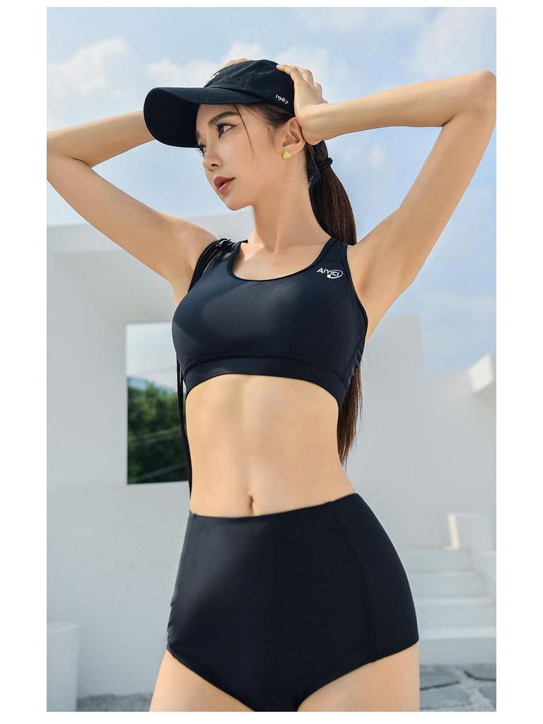 Women's High Waist Plus Size Boyleg Swim Shorts - Anti-Embarrassment Triangle Bikini Briefs