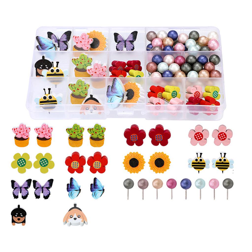 Push Pins Butterfly Tacks Map Tacks Decorative Push Pins Poster Pins for World Map Cork Board Fabric Marking Dressmaking