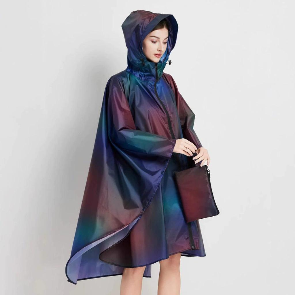 Fashion Big Size Women Leopard Raincoat Lightweight Rain Coat Poncho Ladies Waterproof Cloak Raincoats Adults Windproof Rainwear