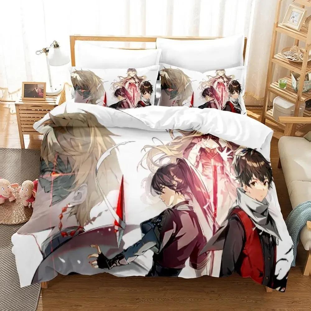 Комплект постельного белья Tower Of God Single Twin Full Queen King Size Bed Set Adult Kids Bedroom Duvet cover Sets Anime Bed Sheet Set