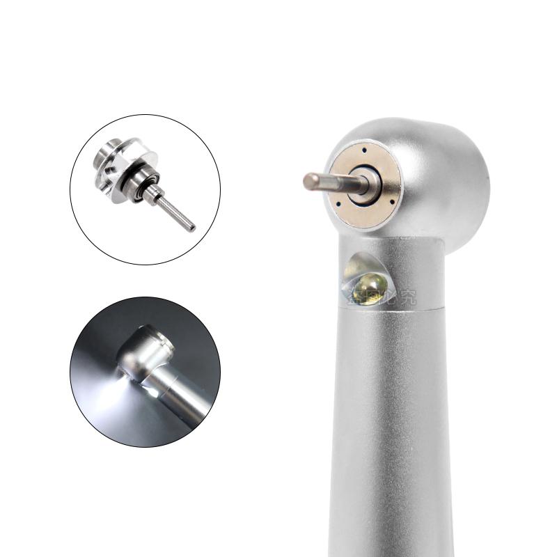 LED Dental High Speed Handpiece Triple Water Spray rotation Standard Head Push Button Dentist Equipment Tools