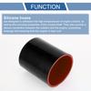 UXCELL 60/63/65/68/70/76/80/83/90/102/127/152mm ID 127mm Long 0 Degree 4-Ply Reinforced High Temp Car Silicone Coolant Hose