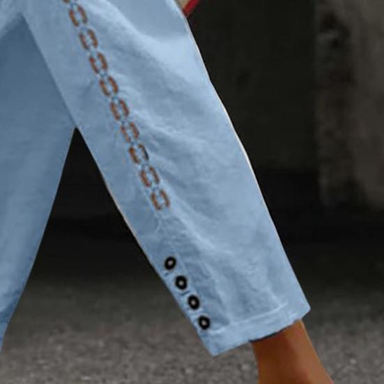 Женские повседневные брюки, легкие, дышащие, универсальные брюки с регулируемой резинкой на талии, удобные карманы, повседневная одежда