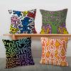 K-Keiths H-Haring Чехол для подушки Декоративный чехол для подушки Чехол для подушки с принтом Для дивана