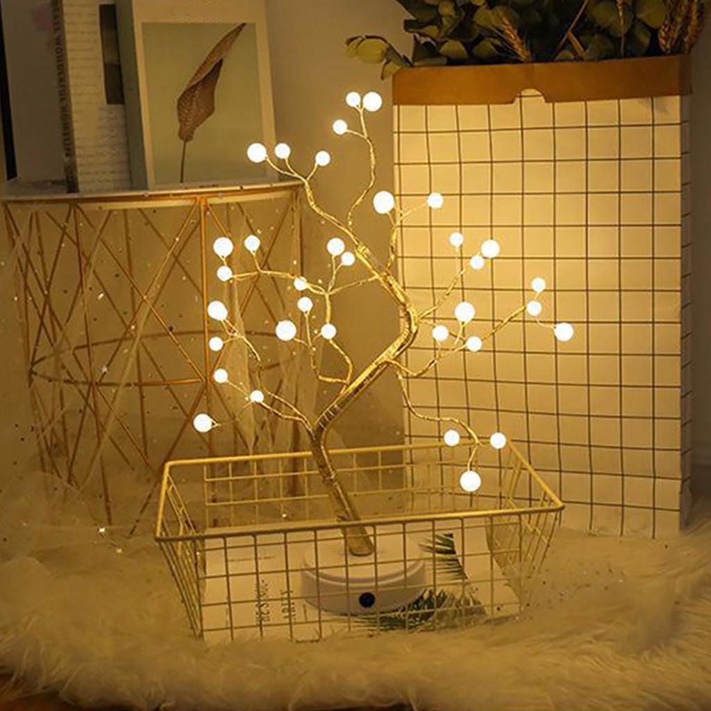 36/108LED Pearl Pearl Медь Сенсорный светильник Дерево Ночной светильник Декор