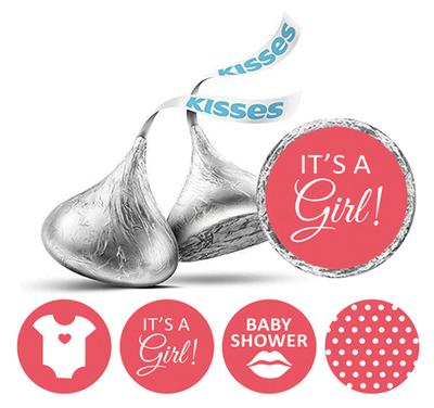 Сувенир Darling Souvenir arling 190 шт. Наклейки It's A Girl Поцелуи Праздничный подарок Конфеты