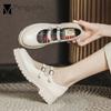 Fashion Women Mary Jeans Shoes Japanese Students Lolita JK Footwear Maid Uniform Oxford Lady Two Band Buckle Loafers Woman Flats Sneaker