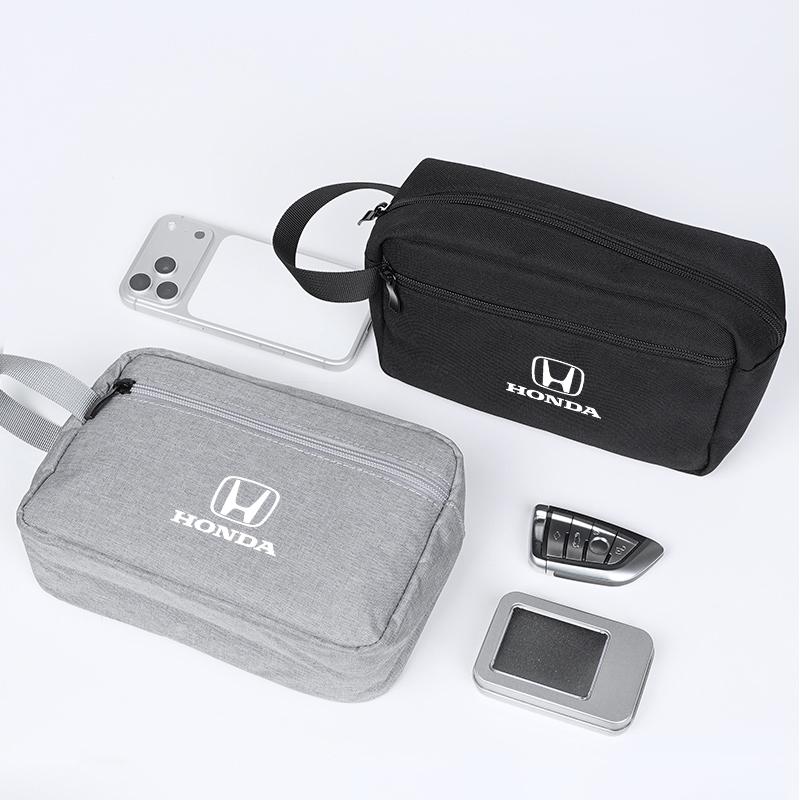 Car Key Storage Bag Portable Handbag Auto Key Organizer Pouch For Honda Civic FIT Accord Prelude CRV 5th City CRZ CRX Jazz HRV ajw256