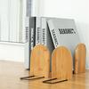 Desk Storage School Office Supplies Desktop Organizer Book Holder Bookshelf Book Stand Wood Bookend