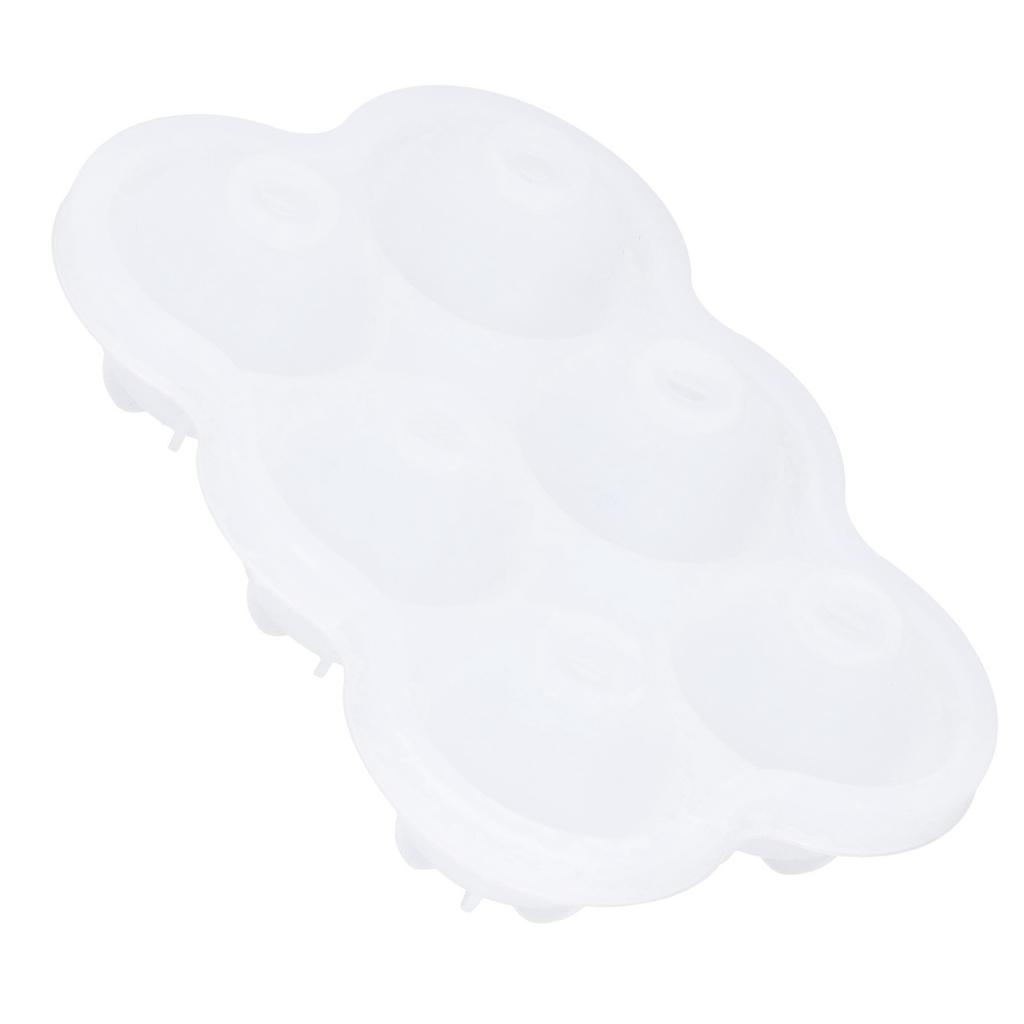 6‑Grid Silicone Ice Ball Mold with Leaking Hole Round Ice Tray for Kitchen Home Bar