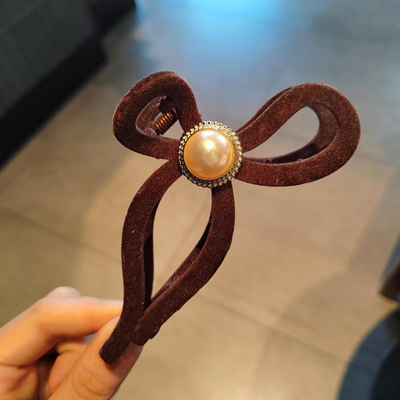 Матовая черная заколка для волос для женщин, элегантные заколки для волос, большие заколки-крабы для волос