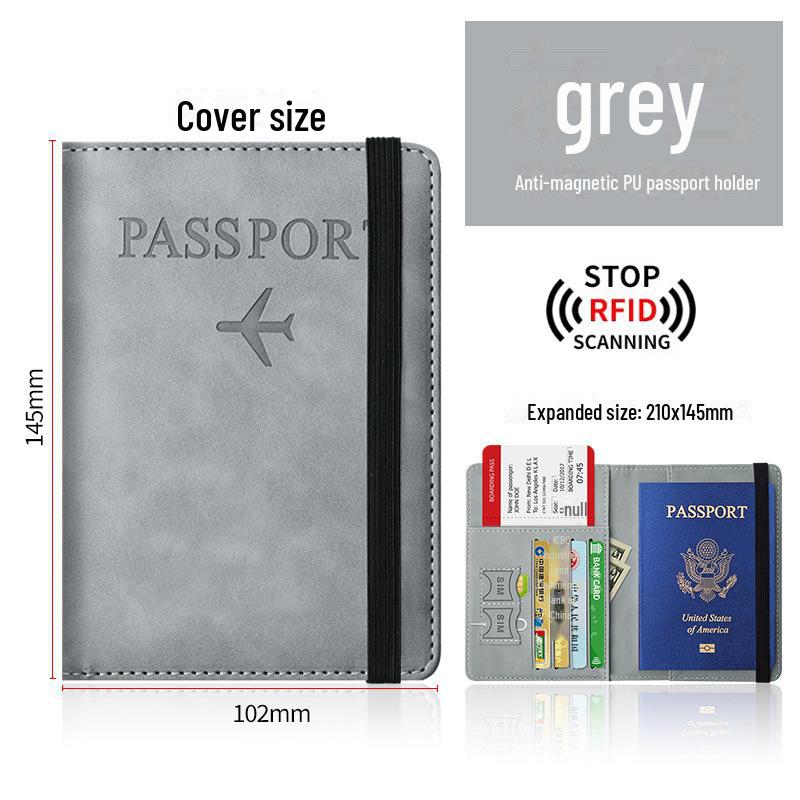 2024 RFID антимагнитный дорожный кошелек для паспорта и документов