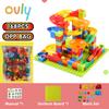 Ovly 84-500PCS Marble Race Run Blocks Maze Ball Track Toy Compatible City Building Blocks Funnel Slide Blocks DIY Bricks Toys
