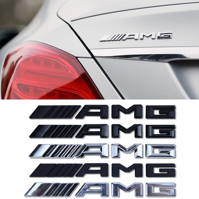 Benz amg 3D Plastic Car Emblem Sticker for Mercedes benz AMG CLA GLK W221 W212 W213 W176 W177 W205 Decoration Interior Mouldings SLCBT-A