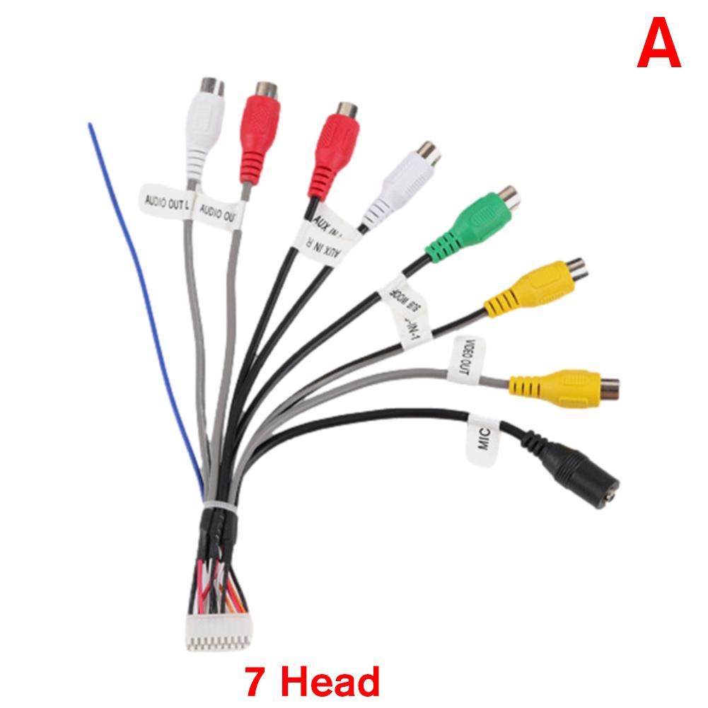 Автомобильный стереомагнитола RCA выход AUX жгут проводов разъем адаптера сабвуфера кабель слот для SIM-карты 4G автомобильный радиокабель 20-контактный разъем