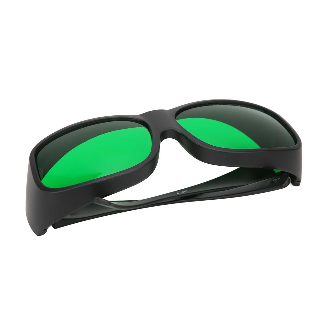 650nm Wavelength Laser Safety Glasses Green Lens PC Eye Protection Fit Over Myopia GogglesBlack