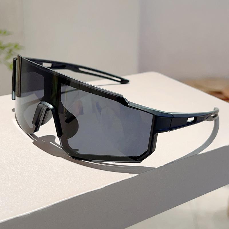 Оверсайз спортивные очки мужские модные зеркальные для активного отдыха, велосипедные солнцезащитные очки женские, облегающие, с защитой от УФ-лучей