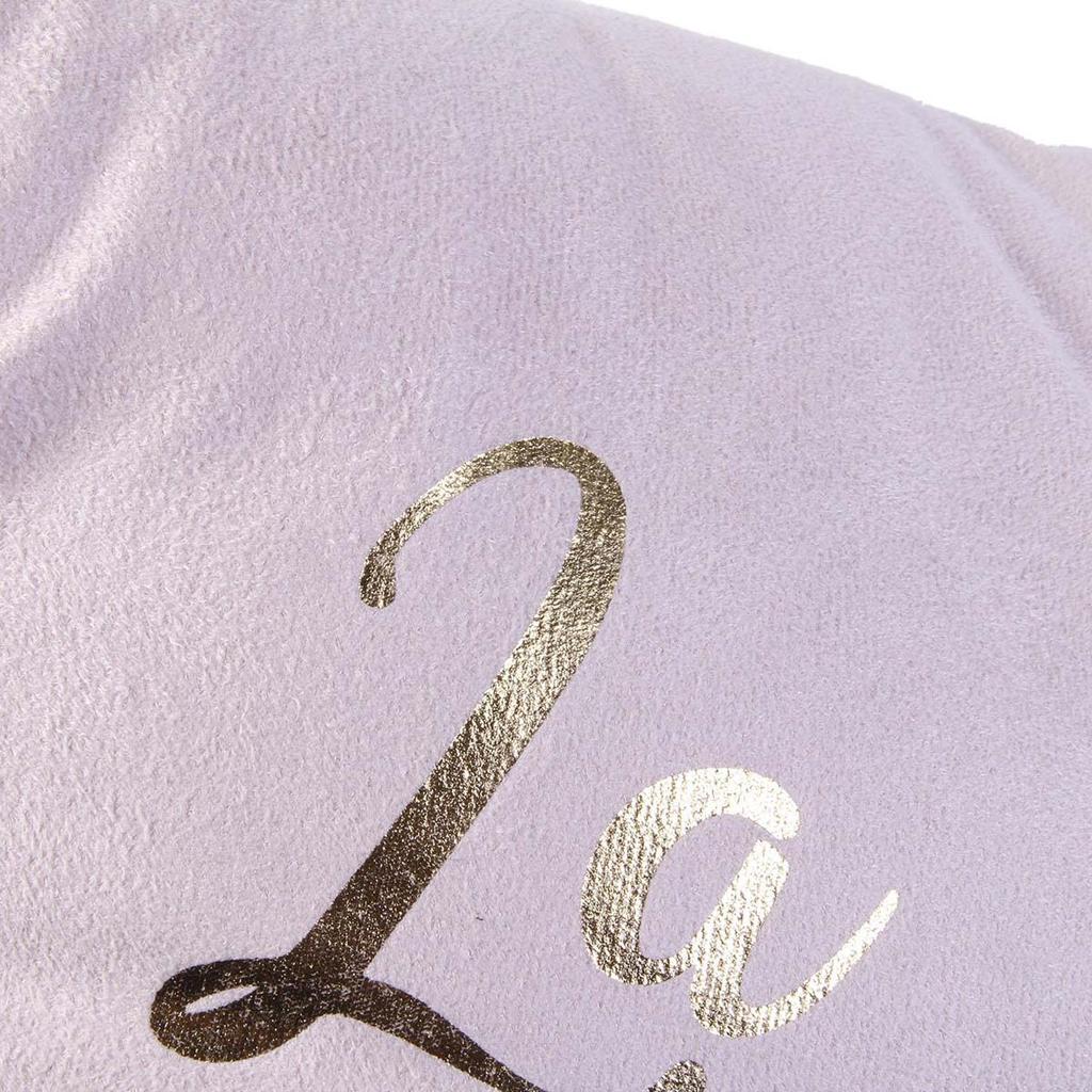 Les Trésors De Lily [A0878] - Розовая замшевая подушка Scarlett (сквозь розовые очки) - 50x30см