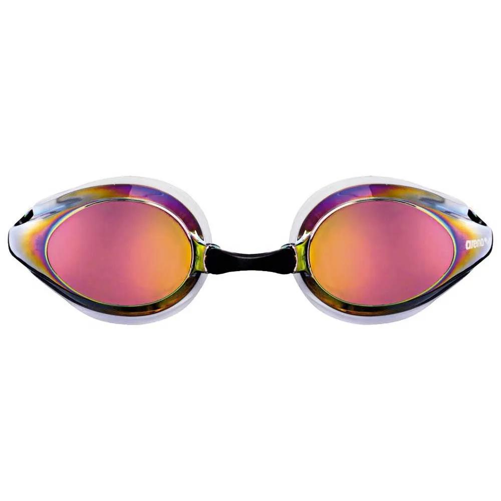 Arena Plastic Swimming Goggles with Mirrored Coating Tracks