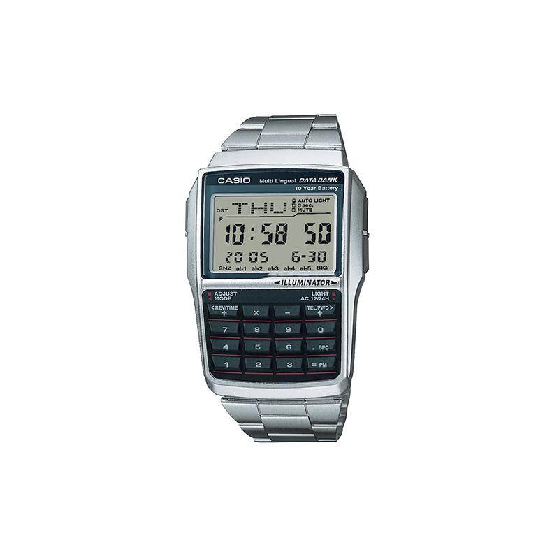 Casio YOUTH series - digital calculator, retro calculator, multi-function, quartz movement, stainless steel strap, Japanese and Korean DBC-32D-1A