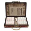 Chinese Numbered Mahjong Set 144 Tiles Mah-Jong Set Portable Chinese Toy With Box Fiber Board Mahjong Board Game For Fun Camping