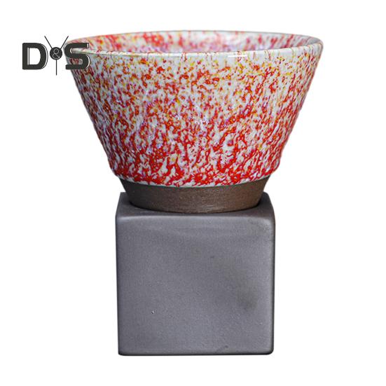 200 мл керамическая воронка для кофе с основанием, термостойкая кружка ручной работы в японском стиле для латте, капучино, чая, эспрессо, коническая кружка, подарок на день рождения