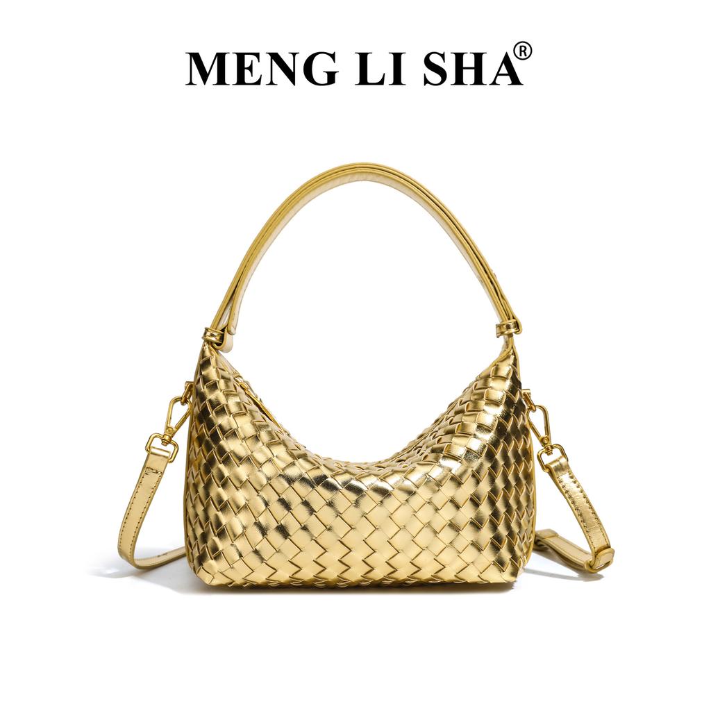 New Hand Woven Portable Lunch Box Bag for Women's Commuting and Leisure, Versatile Single Shoulder Crossbody Lunch Box Bag