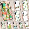CACTUS BANANA РЕТРО ВИНТАЖ ЛЕТО Чехол Для Oppo A94 A54 A40 A60 A80 A98 A78 A18 A38 A58 A16 A76 A96 A17 A77 A74 A57S A15 Обложка