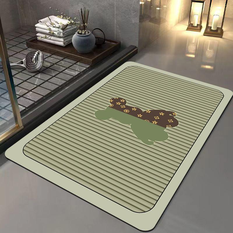 Впитывающие подушечки из диатомовой слизи, коврик для домашнего туалета, дверной проем в ванную комнату, нескользящий ковер, коврики для ванной комнаты