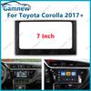 7-дюймовая 2DIN Автомобильная рамка для радиопанели для Toyota Corolla 2017+ Комплект рамок для установки Накладка лицевой панели