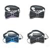 LED Bow Tie Glow In The Dark Adjustable Button Various Light Modes for Parties Weddings Halloween Cosplay