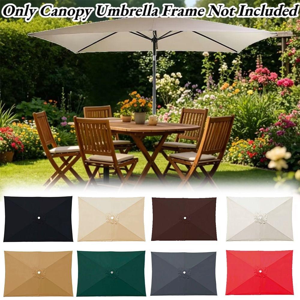 Waterproof Patio Umbrella UV Protection Sunshade Sun Shade Replacement Canopy Garden