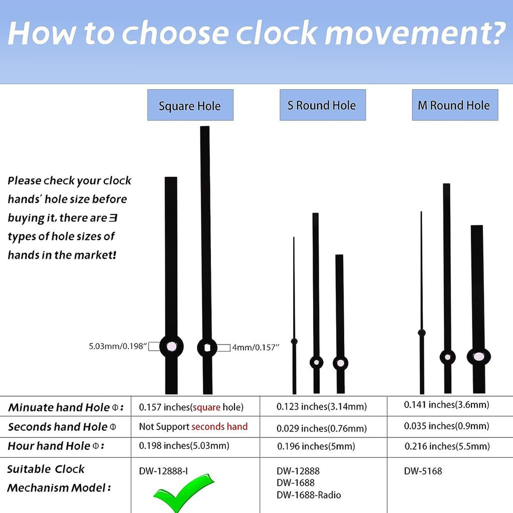 Механизм часов с высоким крутящим моментом для ремонта настенных часов, комплекты для замены тихого часового мотора на батарейках